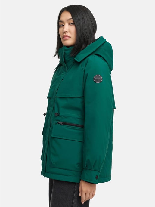 Chaqueta de invierno Marikoo Shigaraa para mujer con capucha desmontable y bolsillos magnéticos - Image 6
