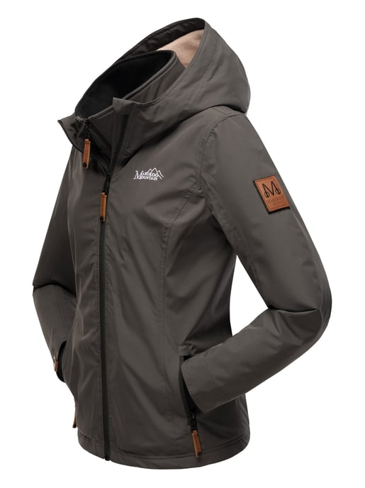 Chaqueta de entretiempo Marikoo Erdbeere para mujer con doble cuello y forro polar - Image 5