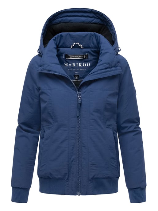 Chaqueta de invierno Marikoo Mooni 16 para mujer estilo bomber con capucha - Image 1