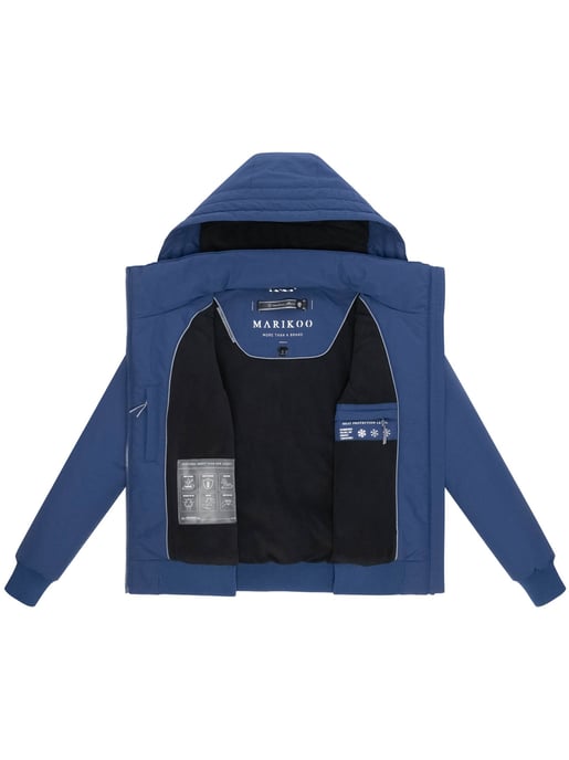 Chaqueta de invierno Marikoo Mooni 16 para mujer estilo bomber con capucha - Image 4