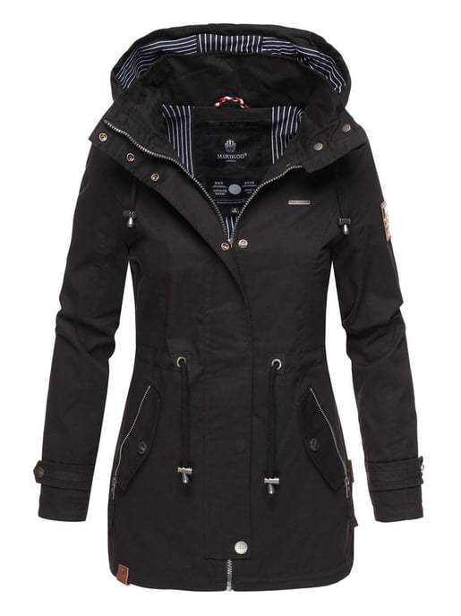 Chaqueta ligera de entretiempo Marikoo para mujer con capucha desmontable - Image 1