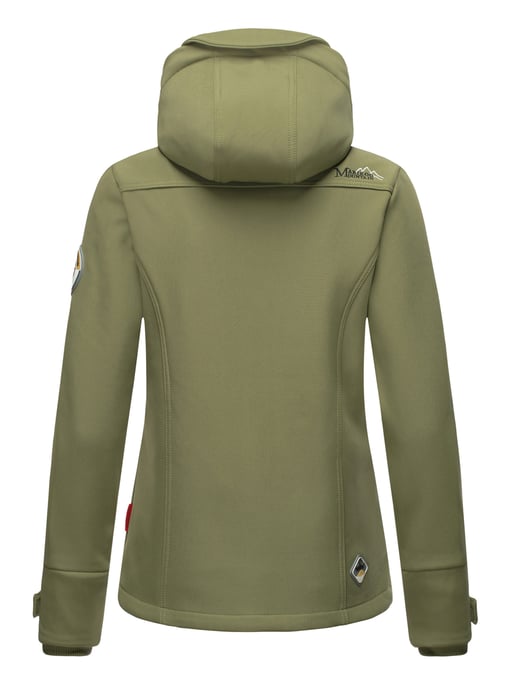 Marikoo chaqueta softshell mujer – Kleine Zicke cálida con capucha y forro polar - Image 5