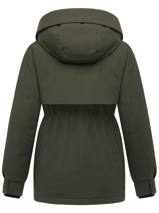 Chaqueta de invierno Marikoo Shigaraa para mujer con capucha desmontable y bolsillos magnéticos - Image 3