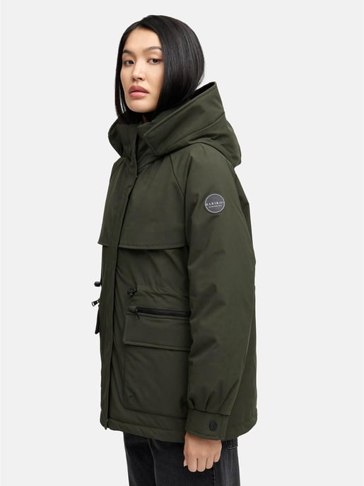Chaqueta de invierno Marikoo Shigaraa para mujer con capucha desmontable y bolsillos magnéticos - Image 6