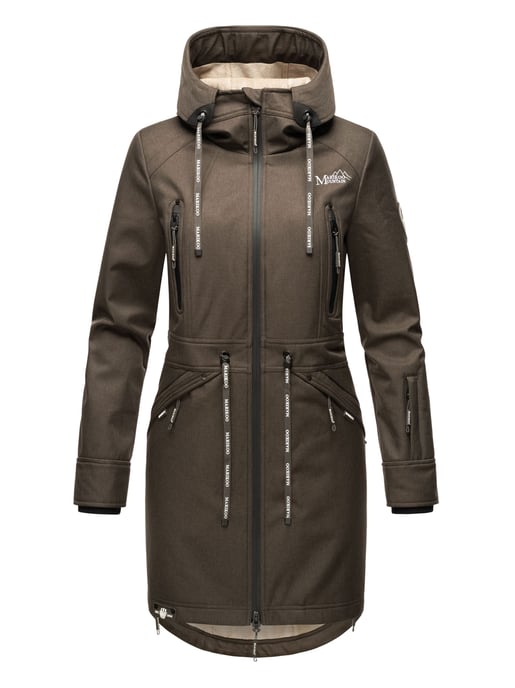Marikoo chaqueta softshell mujer – Racquellee con capucha y forro polar - Image 2