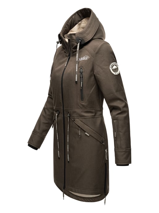 Marikoo chaqueta softshell mujer – Racquellee con capucha y forro polar - Image 3