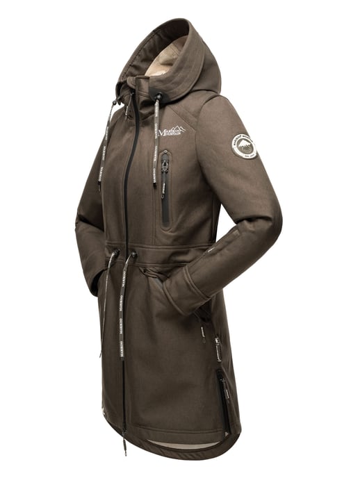 Marikoo chaqueta softshell mujer – Racquellee con capucha y forro polar - Image 5
