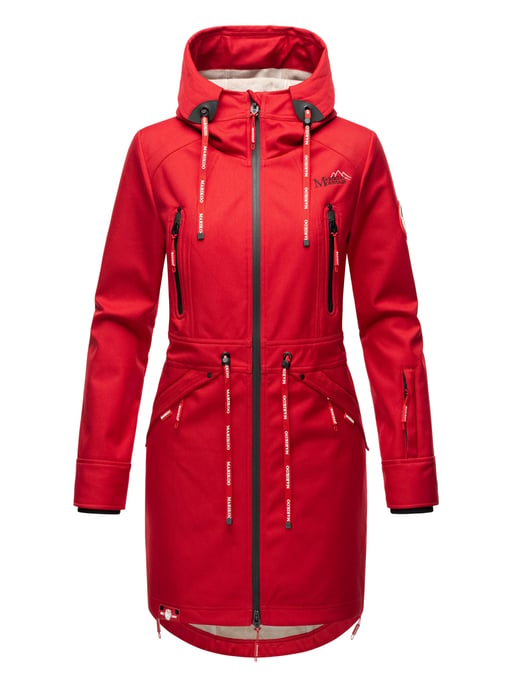 Marikoo chaqueta softshell mujer – Racquellee con capucha y forro polar - Image 2