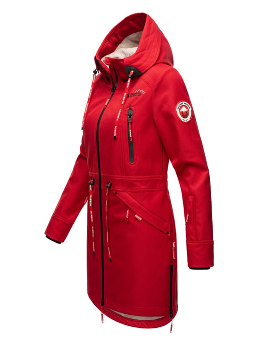 Marikoo chaqueta softshell mujer – Racquellee con capucha y forro polar - Image 3