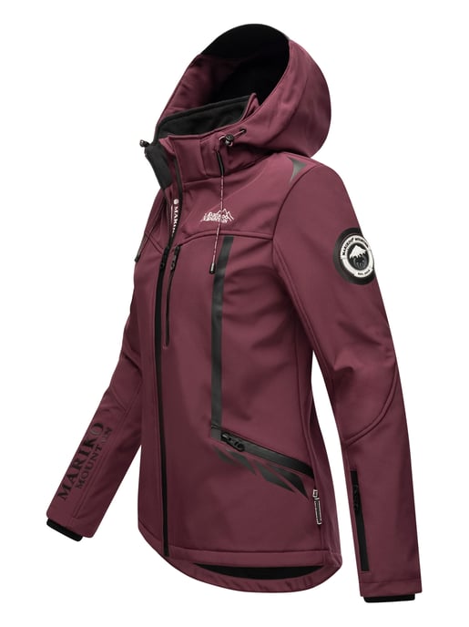Marikoo chaqueta softshell mujer – Mount-Cho-Oyu con capucha desmontable - Image 3