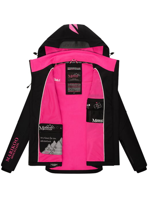 Marikoo chaqueta softshell mujer – Mount-Cho-Oyu con capucha desmontable - Image 6