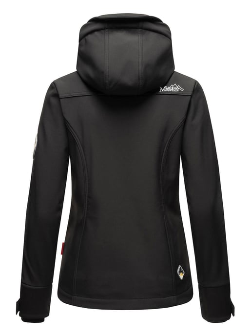 Marikoo chaqueta softshell mujer – Kleine Zicke cálida con capucha y forro polar - Image 4