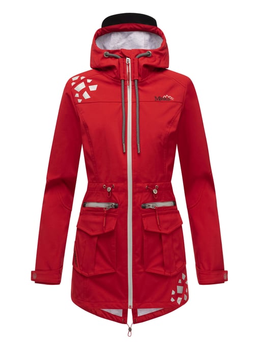 Marikoo chaqueta softshell mujer – Ulissaa con capucha y detalles reflectantes - Image 2