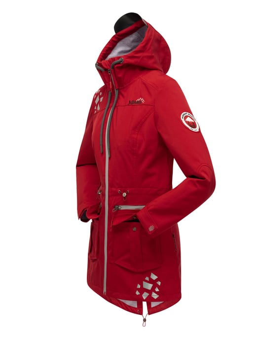 Marikoo chaqueta softshell mujer – Ulissaa con capucha y detalles reflectantes - Image 4