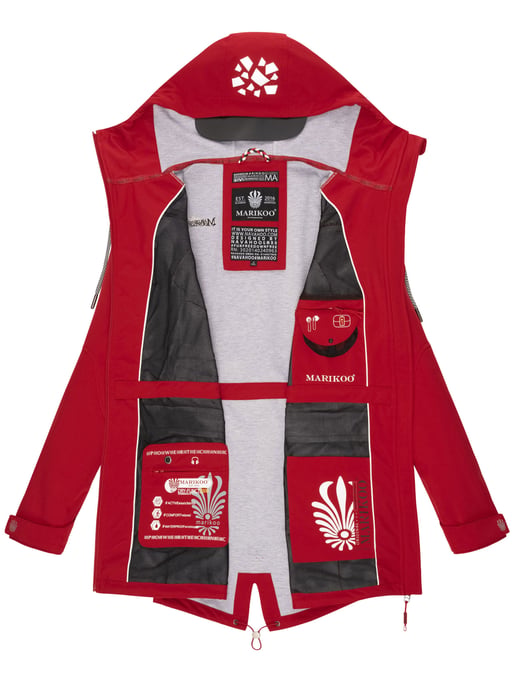 Marikoo chaqueta softshell mujer – Ulissaa con capucha y detalles reflectantes - Image 6