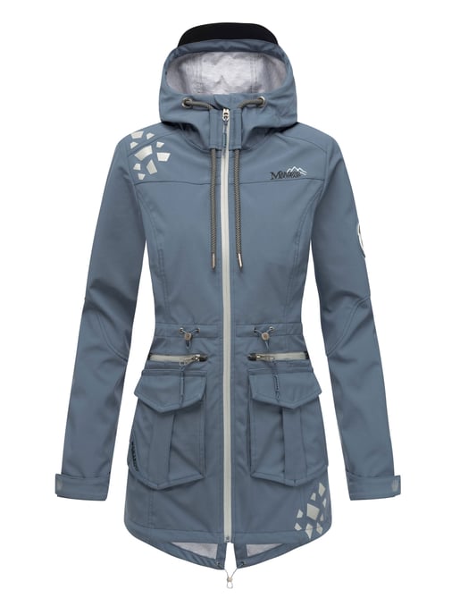 Marikoo chaqueta softshell mujer – Ulissaa con capucha y detalles reflectantes - Image 2