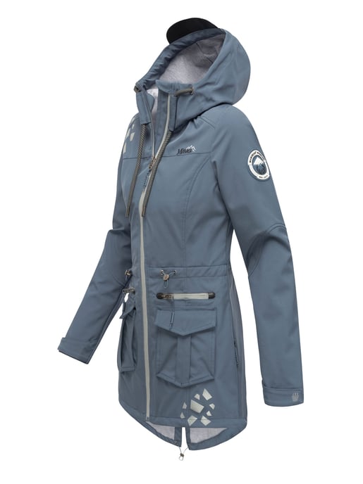 Marikoo chaqueta softshell mujer – Ulissaa con capucha y detalles reflectantes - Image 3