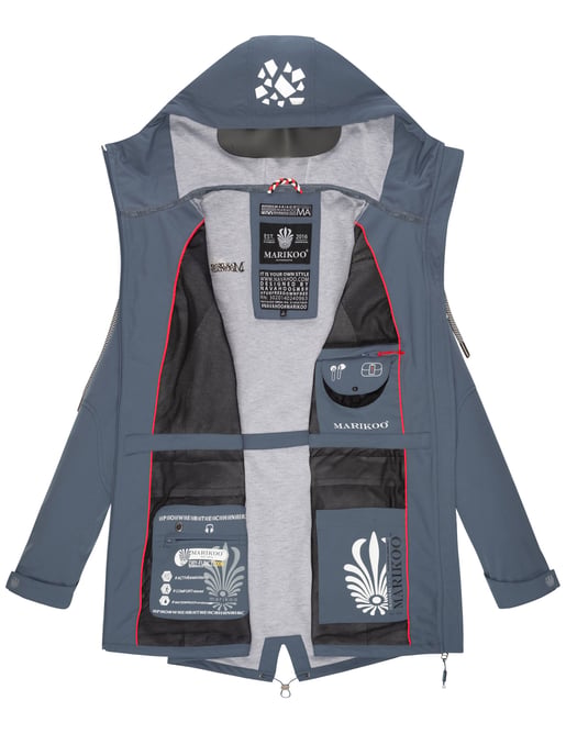 Marikoo chaqueta softshell mujer – Ulissaa con capucha y detalles reflectantes - Image 6