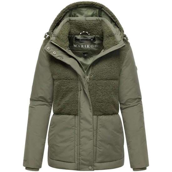 Chaqueta de invierno Marikoo Sheeta para mujer con borreguillo y capucha - Image 1