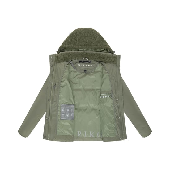 Chaqueta de invierno Marikoo Sheeta para mujer con borreguillo y capucha - Image 4