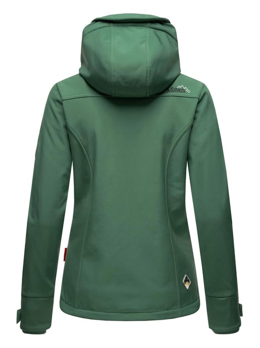 Marikoo chaqueta softshell mujer – Kleine Zicke cálida con capucha y forro polar - Image 4