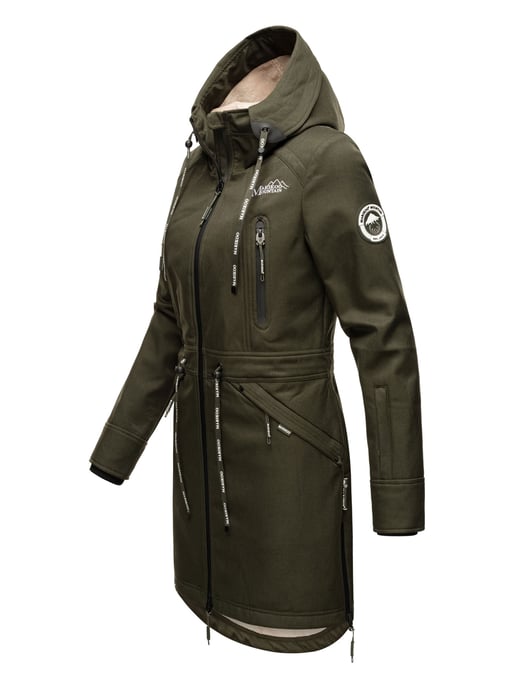 Marikoo chaqueta softshell mujer – Racquellee con capucha y forro polar - Image 3