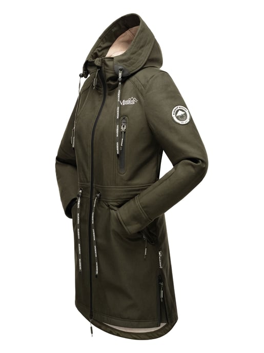 Marikoo chaqueta softshell mujer – Racquellee con capucha y forro polar - Image 5