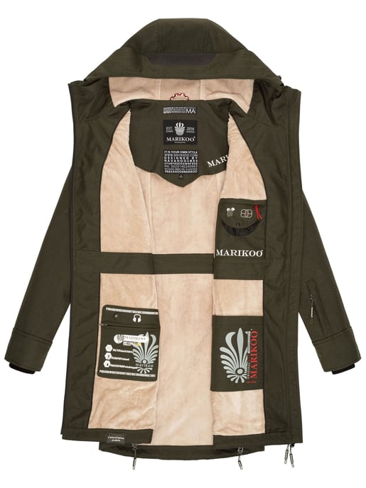 Marikoo chaqueta softshell mujer – Racquellee con capucha y forro polar - Image 6