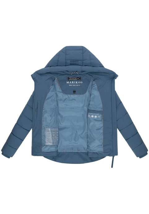 Chaqueta acolchada de invierno Marikoo Tayenaa para mujer con capucha y bolsillos forrados - Image 4