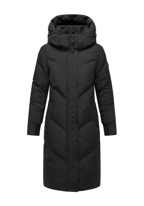 Abrigo acolchado de mujer Marikoo Teonaa con capucha desmontable y estilo elegante - Image 2