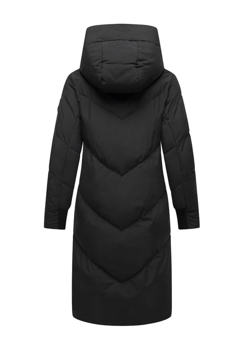 Abrigo acolchado de mujer Marikoo Teonaa con capucha desmontable y estilo elegante - Image 4