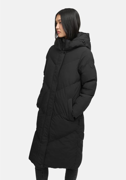 Abrigo acolchado de mujer Marikoo Teonaa con capucha desmontable y estilo elegante - Image 6
