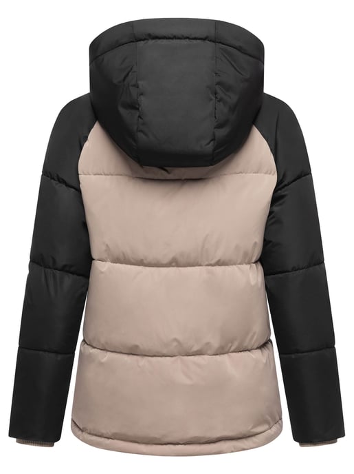 Chaqueta acolchada de mujer Marikoo Omariaa con diseño bicolor y capucha desmontable - Image 3