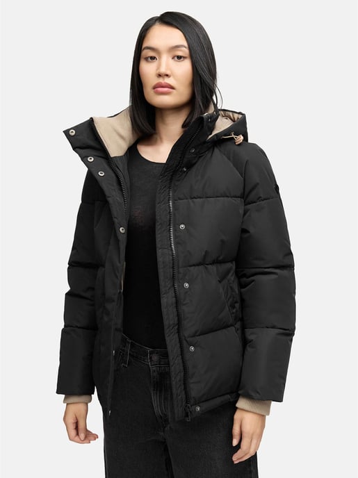 Chaqueta acolchada de mujer Marikoo Omariaa con diseño bicolor y capucha desmontable - Image 5