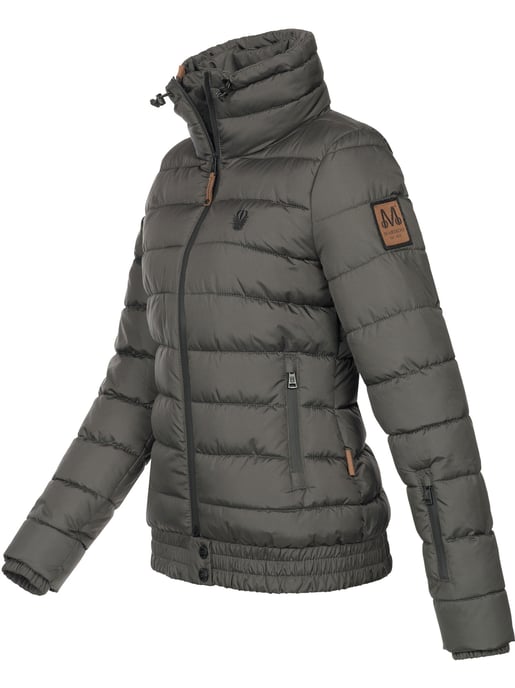 Chaqueta acolchada Marikoo Poisen para mujer con cuello alto y bolsillos de borreguito - Image 2
