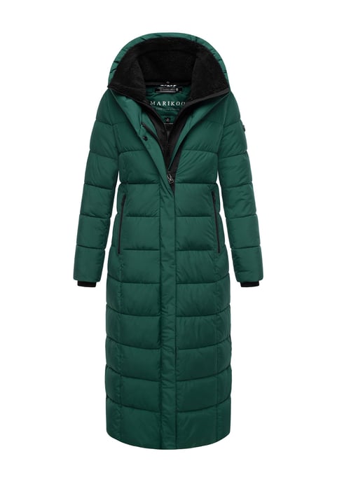Abrigo acolchado Marikoo Pakoraa para mujer con cuello de peluche desmontable - Image 1