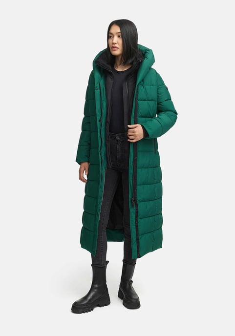 Abrigo acolchado Marikoo Pakoraa para mujer con cuello de peluche desmontable - Image 5