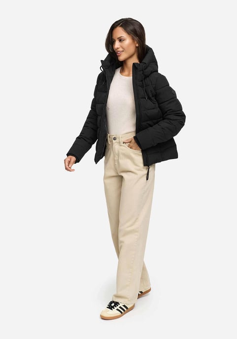 Chaqueta acolchada de invierno Marikoo Tayenaa para mujer con capucha y bolsillos forrados - Image 6