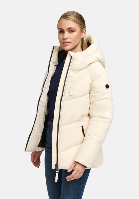 Chaqueta acolchada de invierno Marikoo Kwamee para mujer con capucha y cremallera bidireccional - Image 5