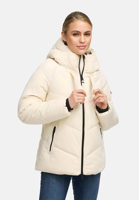Chaqueta acolchada de invierno Marikoo Kwamee para mujer con capucha y cremallera bidireccional - Image 6
