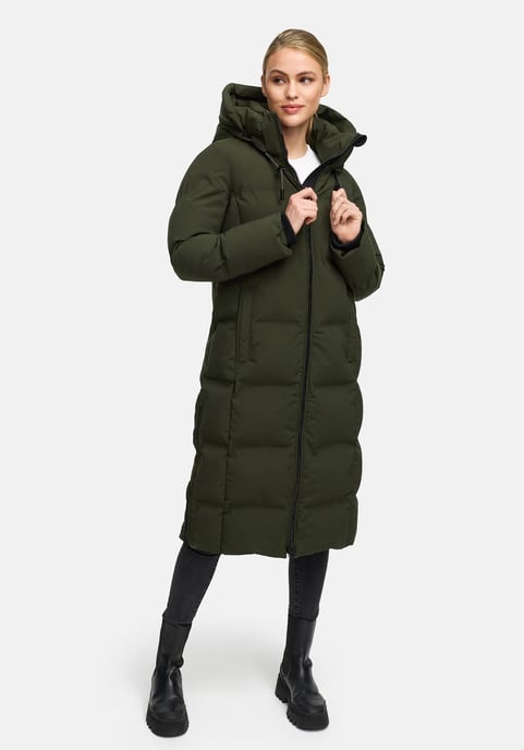 Abrigo acolchado de invierno Marikoo Tikoraa para mujer con capucha desmontable - Image 5
