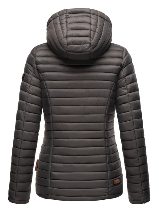 Marikoo chaqueta acolchada mujer – Asraa ligera con capucha y forro en contraste - Image 5