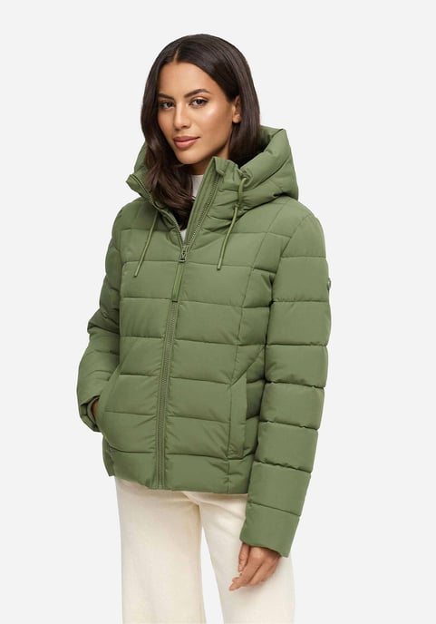 Chaqueta acolchada de invierno Marikoo Tayenaa para mujer con capucha y bolsillos forrados - Image 5