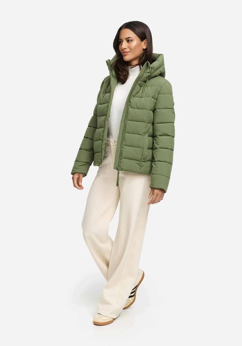 Chaqueta acolchada de invierno Marikoo Tayenaa para mujer con capucha y bolsillos forrados - Image 6