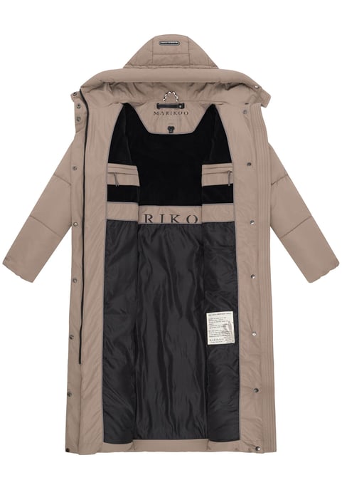 Abrigo acolchado de invierno Marikoo Ranjaa para mujer con capucha y detalles reflectantes - Image 4