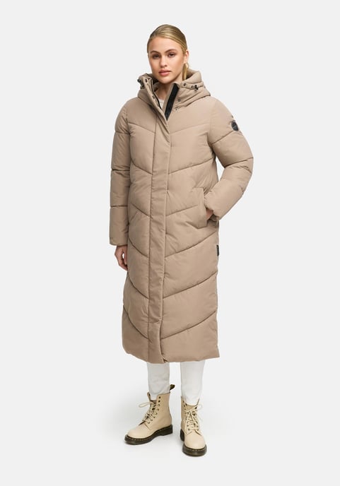 Abrigo acolchado de invierno Marikoo Ranjaa para mujer con capucha y detalles reflectantes - Image 5