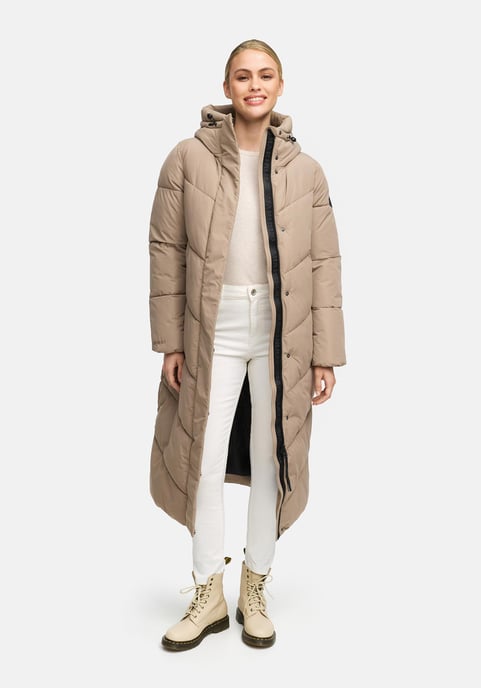 Abrigo acolchado de invierno Marikoo Ranjaa para mujer con capucha y detalles reflectantes - Image 6