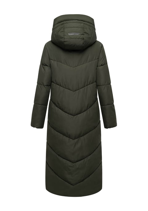Abrigo acolchado de invierno Marikoo Ranjaa para mujer con capucha y detalles reflectantes - Image 3