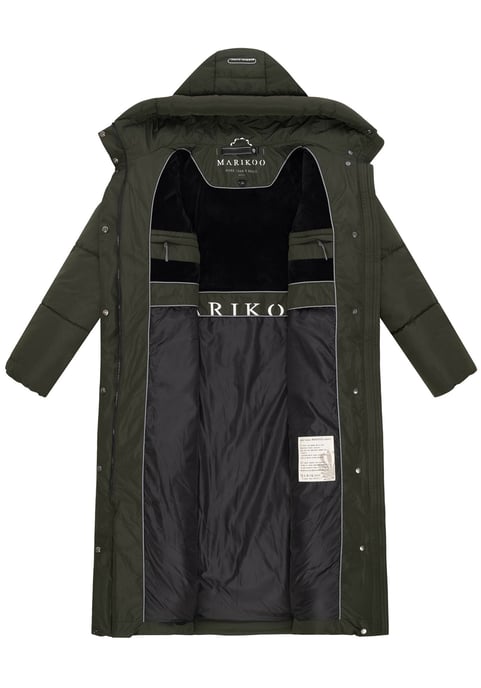 Abrigo acolchado de invierno Marikoo Ranjaa para mujer con capucha y detalles reflectantes - Image 4