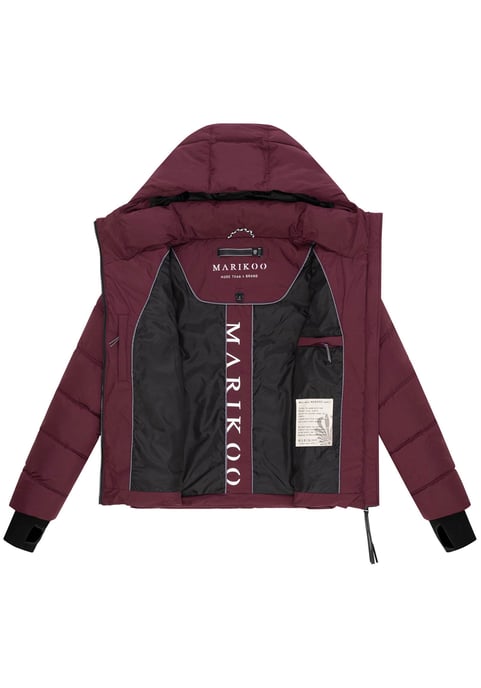Chaqueta acolchada de mujer Marikoo Yukanii con capucha y ajuste femenino - Image 4